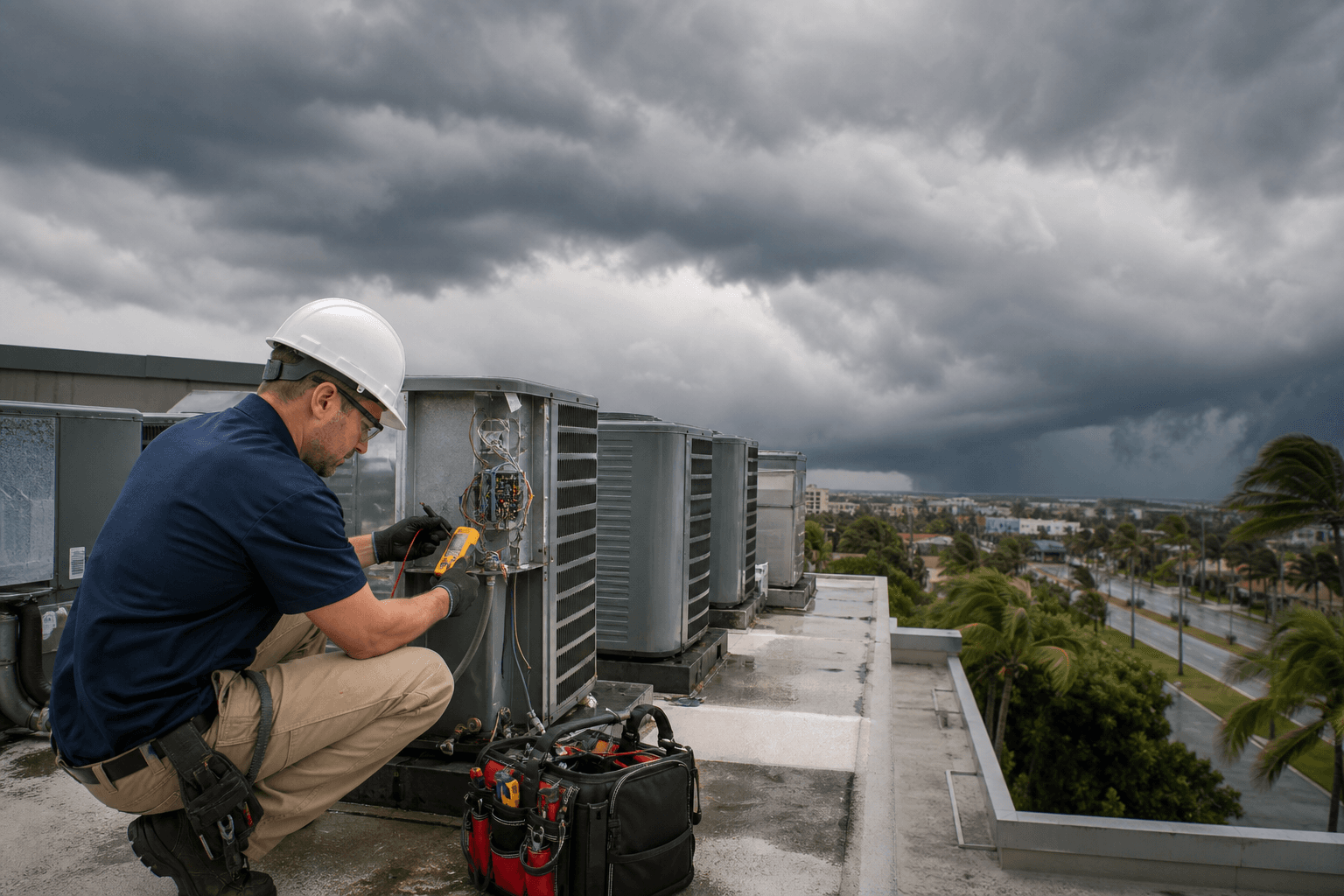 What are the 7 decision points for Milton emergency HVAC response?